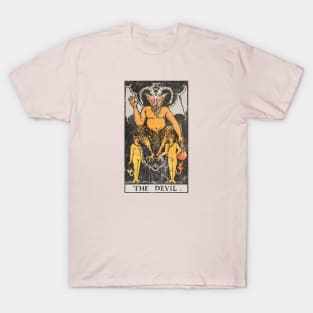 The Devil tarot card (distressed) T-Shirt